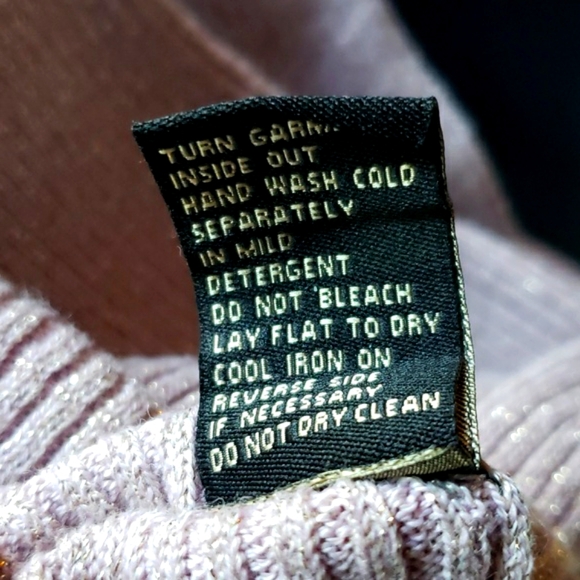 DG2 by Diane Gilman - Sweater - Sparkly Mauve Silver Metallic Threads - 1X - NWT - Picture 16 of 16